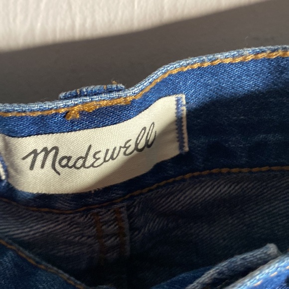 Madewell, Rigid Denim Straight Mini Skirt: Destructed Edition - Picture 2 of 10